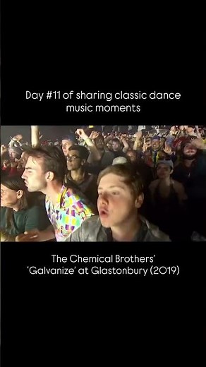 The Chemical Brothers dropping ‘Galvanize’ at Glastonbury 💥 #nostalgia #glastonbury #dancemusic
