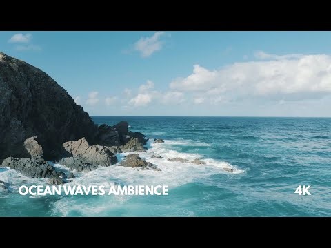 Ocean Waves Ambience • Calming Sea Sounds for Sleep, Relaxation & Deep Focus 4K
