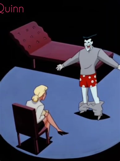 The Joker meets Dr. Harleen Quinzel! #harleyquinn #joker #cartoon #dc #dccomics