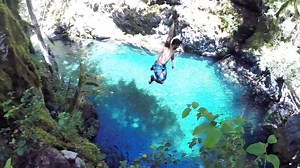 Cliff Jumping at Opal Creek and Three Pools