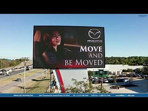 Denton Mazda LED Sign Installation: Car Dealership Billboard Replacement [Drone Footage]
