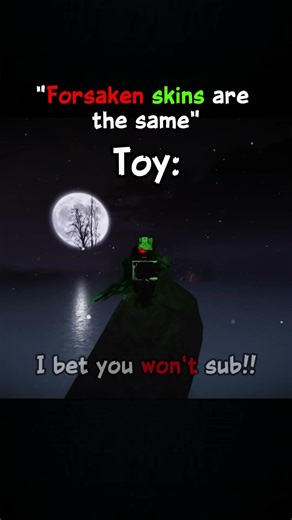 "Forsaken skins are the same" 🔥🔥 || #roblox #forsaken #fyp