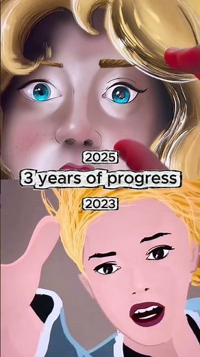 3 years of drawing after ! New Spider-Man infinite loop art #spiderman #digitalart #shorts