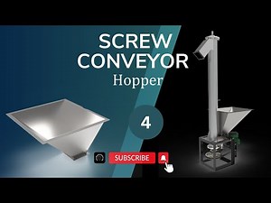 Hopper of Screw Conveyor | SolidWorks 3D Modeling & Assembly Tutorial