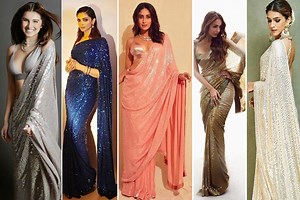 A Sequin Affair: Add Celebrity-Approved Sequin Saree in Your Wardrobe This Festive Season