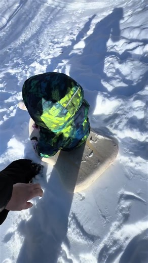 Other fun day with snow #sled #snow #kids