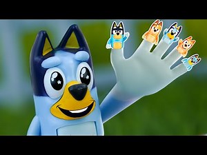 Finger Family Song | Bluey Kids Songs & Nursery Rhymes | Pretend Play Bluey Toys