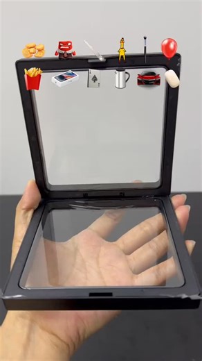 khushiiii🥀🕊️ on Instagram: "Magic Display Box? You’ve NEVER Seen This Before! 🔍✨ 📝 Description: Ever wondered how to make tiny objects float in air? 🫧 This clear floating frame is pure magic! 🔮 Just open, place & watch it STAND OUT 😍 👉 Tap the link in bio to grab yours today! 🎁 Perfect for coins, jewelry, toys, or tiny collectibles #MagicDisplayBox #FloatingFrame #SatisfyingVideo #ViralReel #AmazonFinds #UniqueProduct #DisplayHack #ProductShowcase #OrganizeWithStyle #DeskSetup #TikTokMa