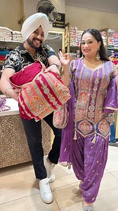 612K views · 10K reactions | Majenta & Purple Heavy Hand Embroidered Crepe Designer Salwar Suit with Beautiful Duppata & Potli Follow @label_amrita for more design You can Purchase these trending designs on our Website WWW.LABELAMRITA.COM (link in Bio & Stories) Note- We Don’t take orders on Calls ,Whatsapp Or DM Shipping worldwide  Shipping free  No COD | Label Amrita | Facebook