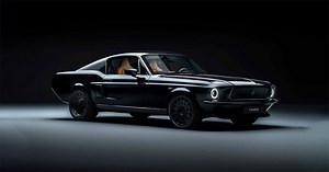 charge unveils an all-electric version of the classic 1960's ford mustang