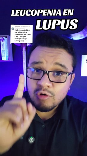 🧬 ¿Qué es la leucopenia en pacientes con Lupus? Te lo explicamos en 1 minuto. La leucopenia es una complicación común en personas con Lupus, pero ¿sabías que puede ser una señal de actividad de la enfermedad o efecto secundario de medicamentos? 🔍 Conocer esta diferencia es clave para un mejor tratamiento. 👀 ¡Dale play al video y aprende cómo se detecta, qué significa y por qué es importante monitorear tus niveles de glóbulos blancos! 🌐 Mejora el control de tu salud con la app que te acompaña