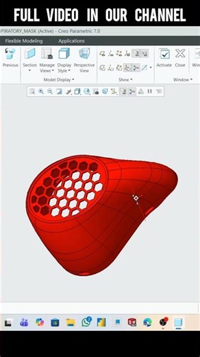 Surface modelling in creo 🤯 #shorts #trending