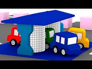 4 coches coloreados - El coche verde.