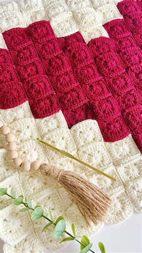 Love & Stitch | Amanda on Instagram: "Almost done with the front panel of the new pillow design. Then I just need to repeat all steps for the back. I’m not going to repeat the heart image on the back but I am going to switch the background color to a pretty golden beige to give it some contrast. . . Pattern: TBD Yarn: @michaelsstores Loops & Threads Impeccable . . . . . . . #crochet #yarn #crochetersofinstagram #yarnlove #grannysquare"