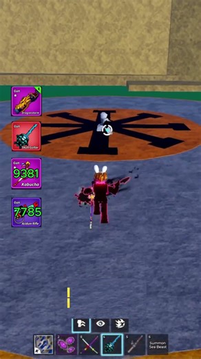 How much damage do these guns inflict? #roblox #bloxfruits