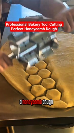 This Honeycomb Dough Cutter Is Satisfying to Watch | Professional Bakery Tool