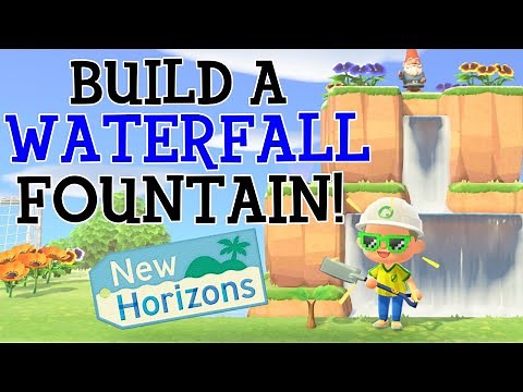 How to Build a Waterfall Fountain in Animal Crossing New Horizons!