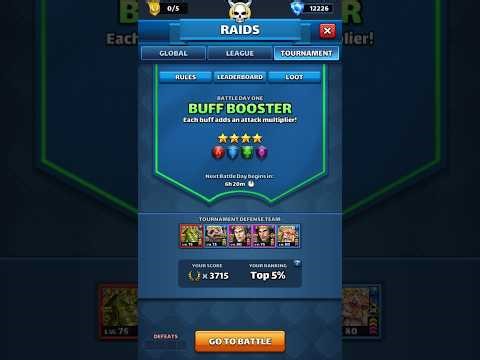 Tournament 4* Buff Buster Day 1