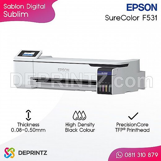 Distributor Jual Mesin Printer Sublim Epson SC F531 Termurah dan Bergaransi | Untuk Sablon Kaos, Sepatu, Jaket, Mug, Jersey, Topi, dll.