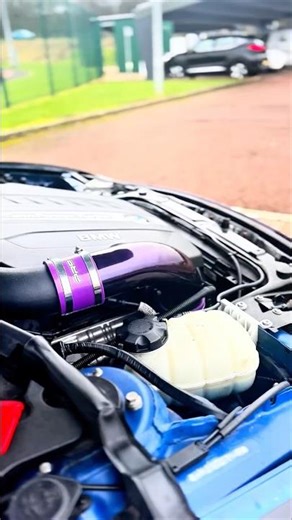 WRAPFORD Gloss Metallic Midnight Purple Wrap Custom Intake Pipe BMW 330d
