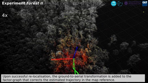 FGLoc6D: Online 6DoF Cross-View Localisation in Forests