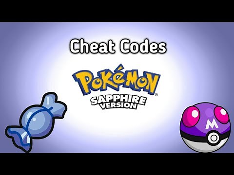 Pokemon Sapphire : Master Ball + Rare Candy Cheat Codes