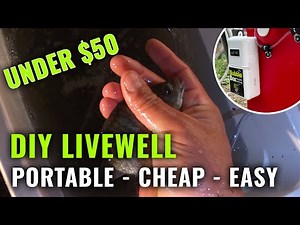Building and Testing my DIY Portable Fishing Livewell out of an Igloo Cooler - Super Cheap 2021