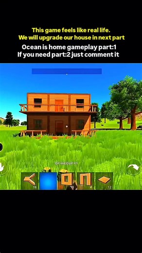 its house building day in game#shorts #viralshorts #gaming #gameplay #oceanlife #shortsfeed #fyp