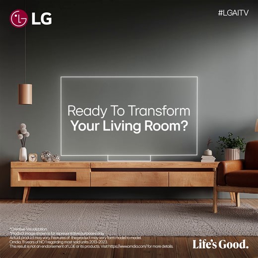 Revamp your living room with the latest LG AI TVs! With 11 years of cutting-edge technology, our new range delivers stunning depth and detail. Make your home the center of entertainment and innovation. Know more at https://bit.ly/4cNTq8f #LGAITV #HomeEntertainment #SmartTV #TechInnovation #LG #LGIndia #LifesGood | LG Global
