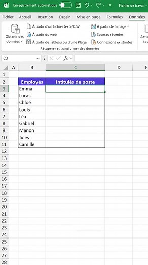 Créer des listes déroulantes dans Excel