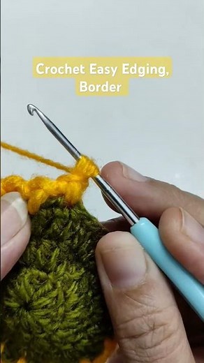 Crochet Easy Edging, Border, How To Tutorial