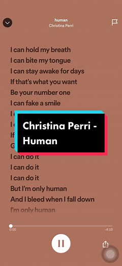 Christina Perri - Human Song Lyrics