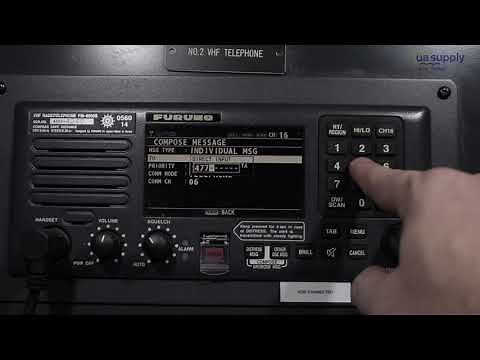 VHF RT FURUNO FM-8900S HOW TO SEND DSC MESSAGES