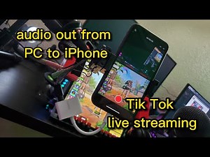 audio out from PC to any iPhone for TikTok live stream. Read description
