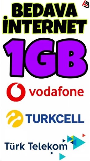 BEDAVA İNTERNET 1GB TÜM HATLARDA GEÇERLİ İNTERNET TURKCELL / TÜRK TELEKOM / VODAFONE 2025