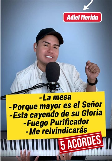 5 Alabanzas Cristianas con 5 Acordes para Piano
