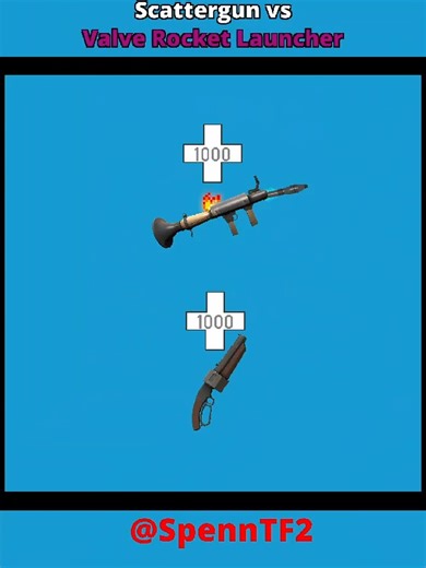 Scattergun vs VALVE Rocket Launcher #TF2