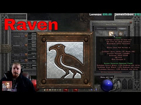 D2R Skills & Abilities - Raven (Druid Summoning Tree)