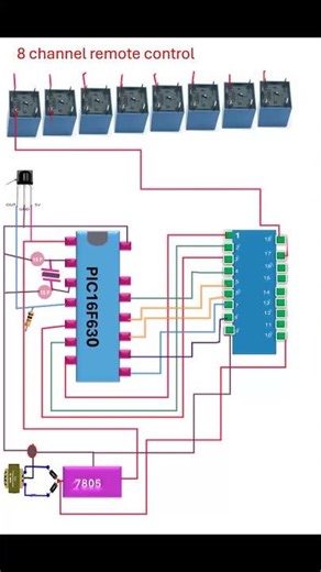 8 channel remote control circuit diagram