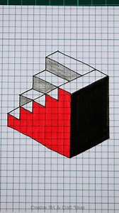Draw in 3D - Step by Step✏️❤️ #Drawing #Illusion #3d #3dart #Tutorial | Creative Art & Craft Ideas