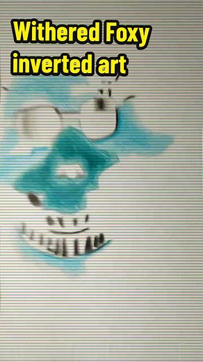 #terror #personagem #desenho #fnaf #drawing #personagens #trendingvideo #foxyfnaf #witheredfoxy #corinvertida 🦊🛠️Withered Foxy🛠️🦊 inverted art