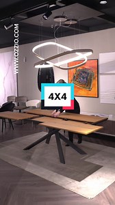 Innovative 4x4 Table with Exclusive Opening System