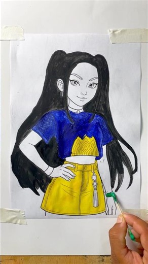 The RUMI Drawing Everyone Should See! #kpop #rumi #ytshorts #trending