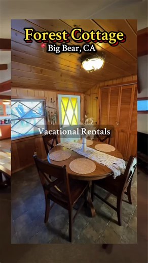 Discover Forest Cottage, a cozy mountain getaway perfect for couples or small families. With its rustic charm and serene setting, this cabin captures the true essence of the mountains. Just minutes from Big Bear Village, it offers two bedrooms, a comfortable living room, kitchen, dining area, and a relaxing hot tub for the ultimate retreat. #BigBearCabin #CabinGetaway #VacationRental #fyp #viral