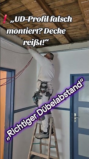 UD-Profile richtig montieren ist die Grundlage für einen stabilen abgehängten Deckenbau.#trockenbau