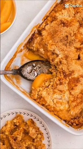 Easy Peach Dump Cake 🍑 | The Perfect Summer Dessert