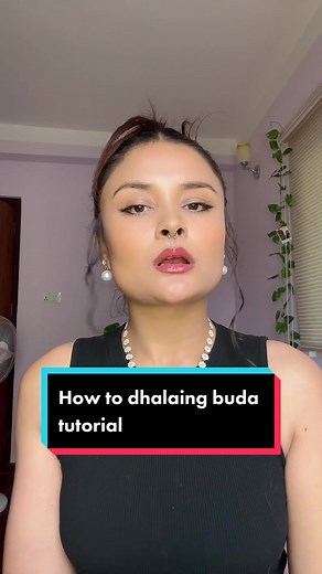 How to dhalaing buda tutorial.#thebarshastha #dhanididi #makeuptutorial #makeupartist