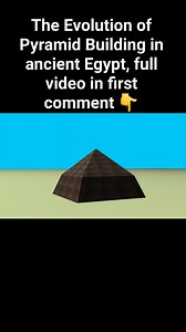 The Evolution of Pyramid Building in ancient Egypt, full video in first comment 👇 | Papyrus Museum