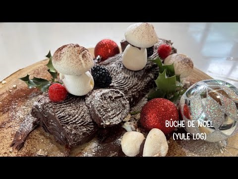 Classic Chocolate Bûche de Noël (Yule Log) | Step-by-Step French Christmas Cake ‪@Kingoftarts‬