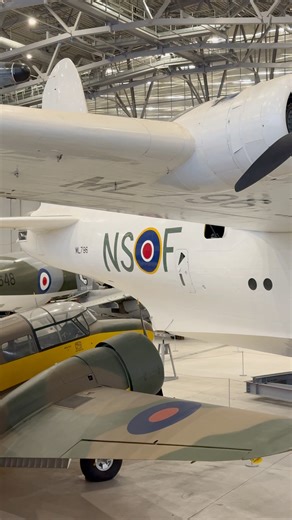 Short Sunderland MR.5 ML796 at Imperial War Museum Duxford. Probably the best known British flying boat design, the Sunderland played a key role in long range maritime patrol during WWII, closing as much as possible the 'gap' in mid-Atlantic that was exploited by U-Boats when hunting convoys. This restoration is particularly remarkable as the aircraft was at one point being used as a bar and disco in France... #ww2 #ww2history #short #sunderland #warbirds | Daniel J Wheatcroft